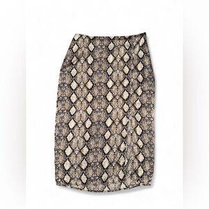Rue21 Black and Cream Snake Print Pencil Skirt